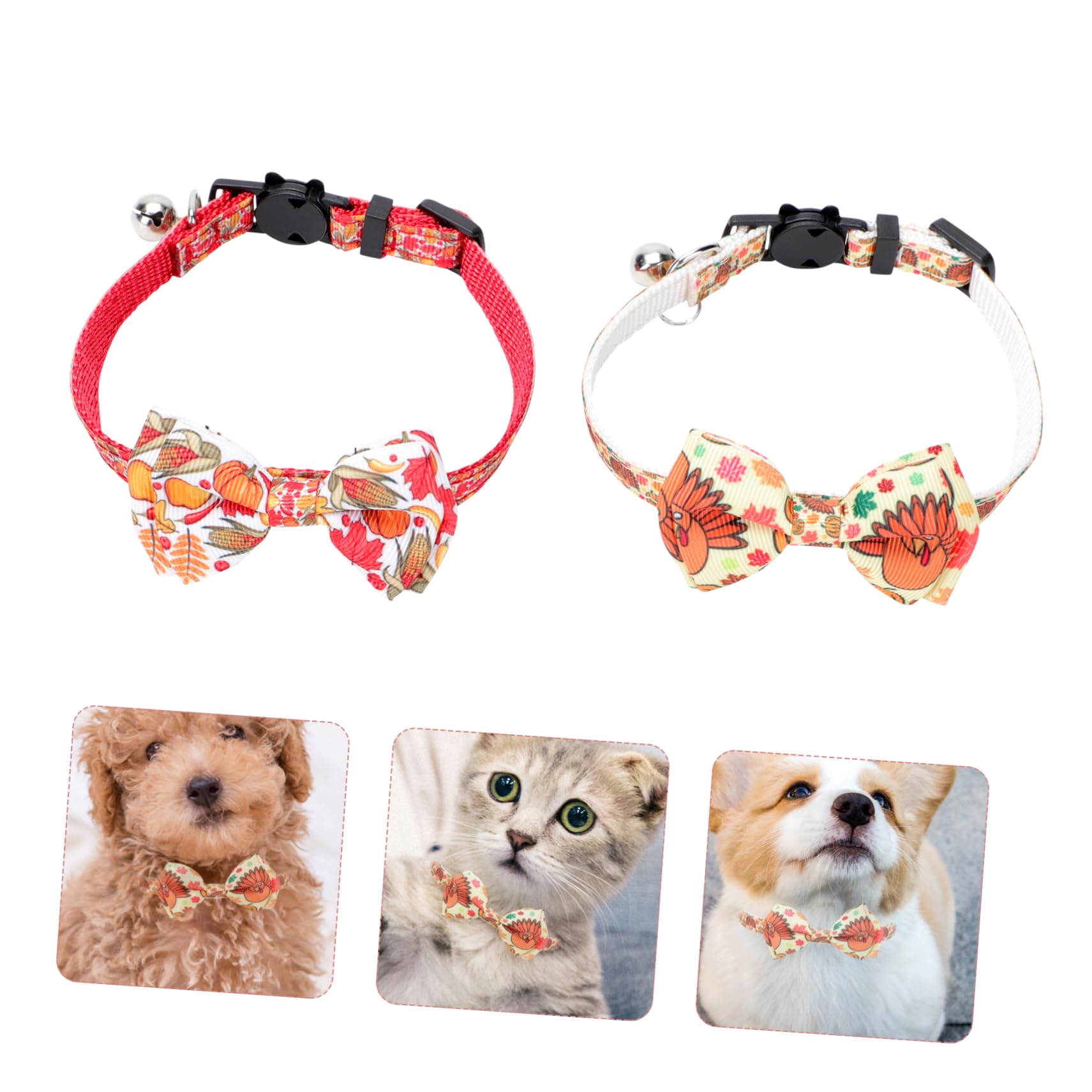 Didiseaon 10pezzi Collare Decorativo Per Animali Domestici Con Fiocco Per Cani e Gatti Per Festività e Compleanni Collana Chic Per Cani e Gatti Accessori Per Animali Domestici