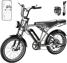 RCB 20 Inch Electric Bike, Electric Mountain Bike for Adults, E-bike with Removable Battery 48 V 15 Ah, Range 35 – 90 km