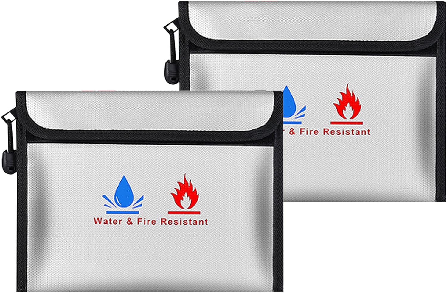 Fireproof Document Bag，Fireproof Money Safe Document Bag 23 * 17.5cm 2 ...