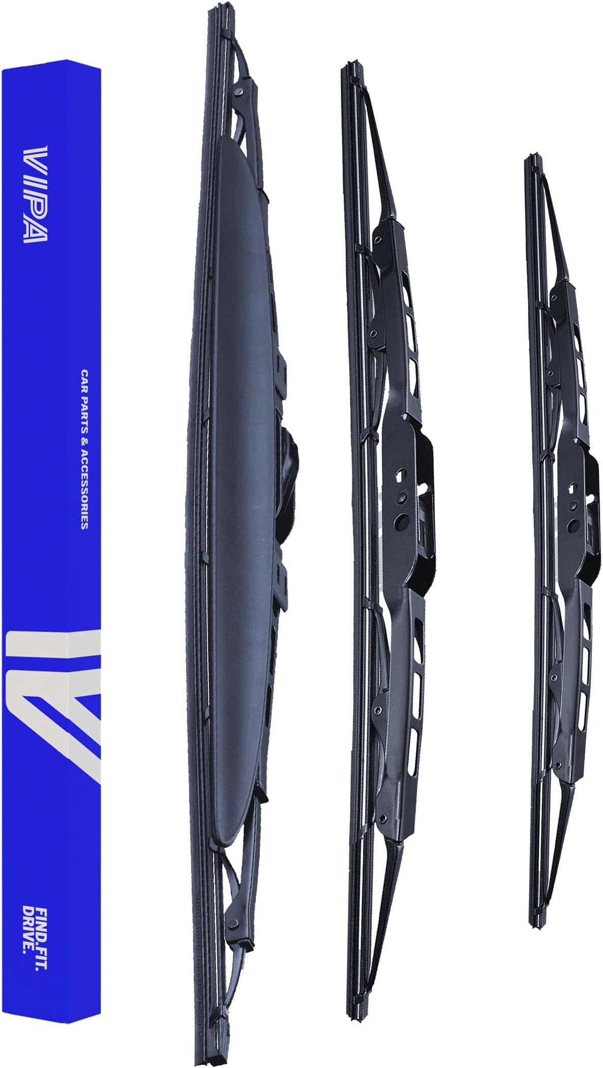 Vipa Car Parts Premium Wiper Blade Set | fits: HONDA CR-V SUV (Sep 2001 to Mar 2007) | All-Weather Performance | Durable, Streak-Free Windshield Wipers | Easy Installation