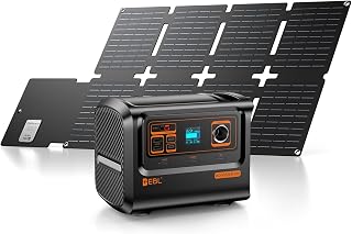EBL 300W Portable Power Station with 40W Foldable Solar Panel, 300W Solar Generator Backup Battery Power Supply with Portable Solar Charger Kit for RV Outdoor Camping Traveling