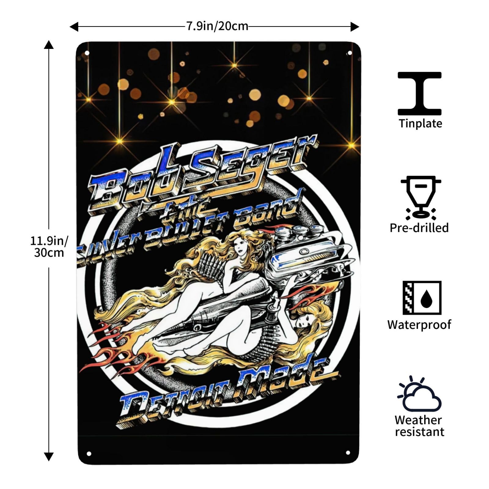 Amazon.co.jp: LNGBIFVB ボブ グレートアーティスト Seger メタル 