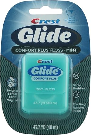 Oral-B Glide Pro-Health Comfort Plus Dental Floss Mint 43 7-Yard Dispenser Pack of 6