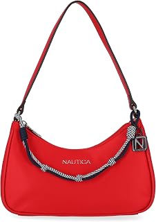 Nautica Voyager Hobo Bag for Women, Vegan Leather Women’s Purse, Large Shoulder Handbag with Zipper Closure
