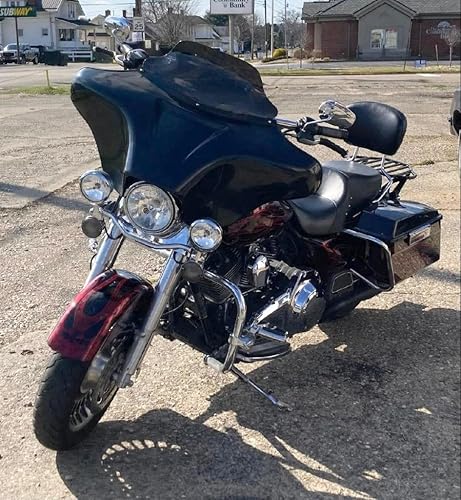 Miniatura 7 de Para Road King Carenado Batwing con Road King 1986-2023 Bat Wing con Parabrisas Tintado Soporte de Altavoz 6x9