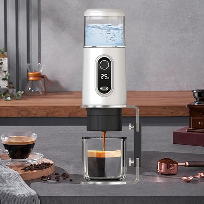 Cafetera Portátil para Cápsulas y Molido con Batería Recargable miniatura 2