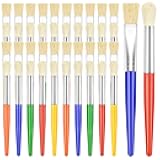 Paint Brushes, Anezus 50 Pcs Kids Paint Brushes Bulk Toddler Paint Brushes Set with Big Round Paint Brush and Large Flat Paint Brushes for Preschool Children Painting Party Supplies