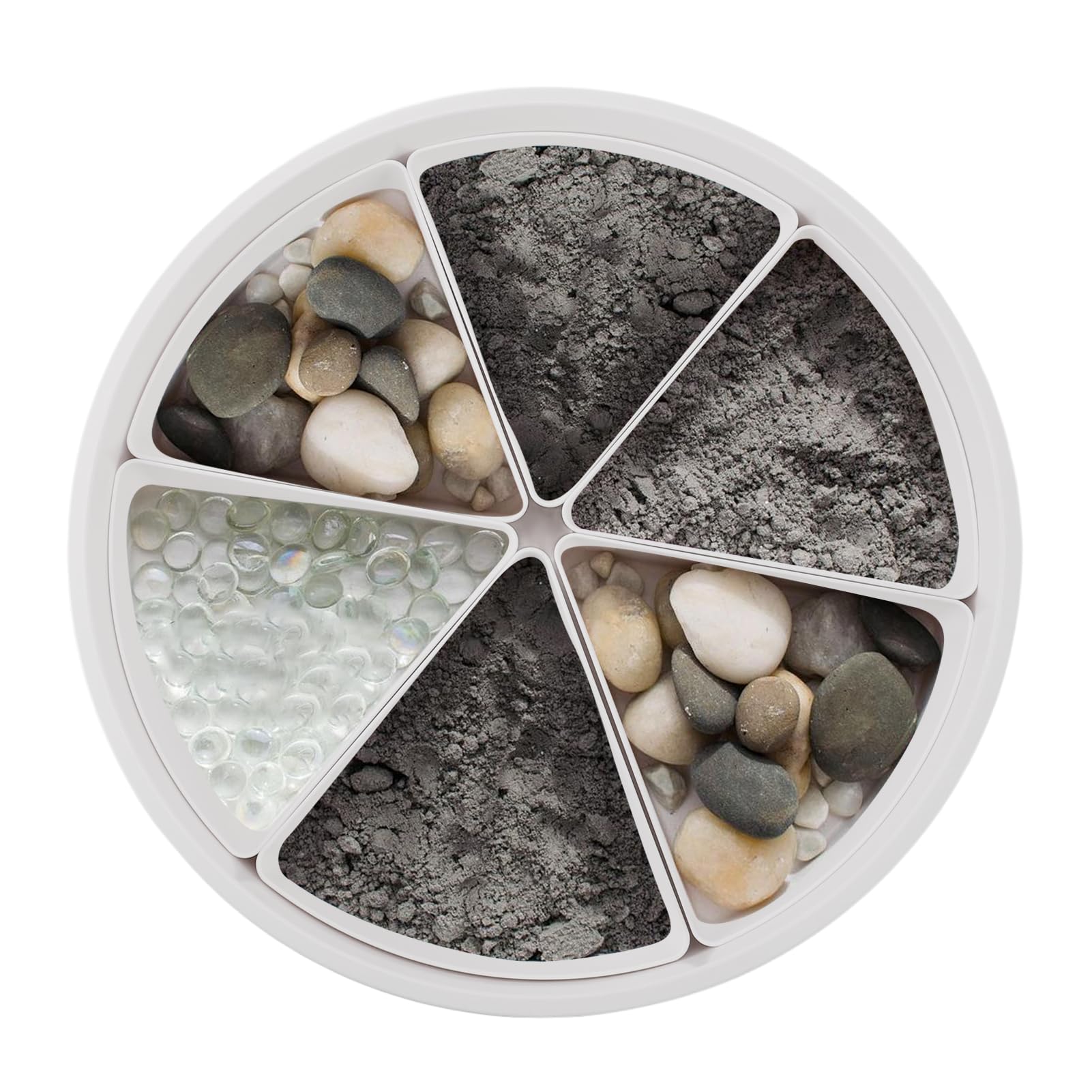 HIPS Play Sensory Bin Plateau de jeu à 6 compartiments pour favoriser le développement du cerveau 43 x 9 cm