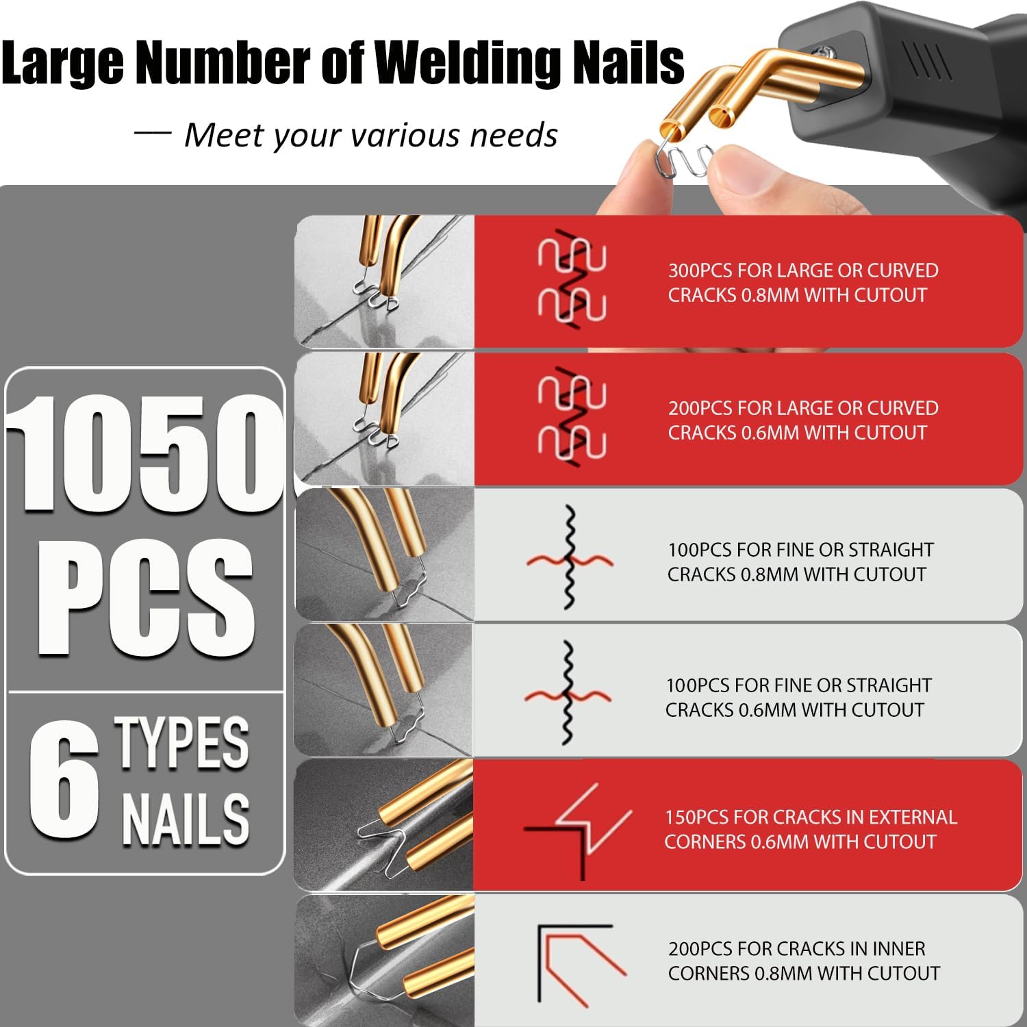 Bumper Repair Welding Nails Kit