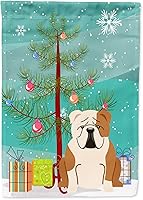 Vista 629 de Caroline's Treasures BB4243GF Bandera de jardín con texto en inglés «Merry Christmas» con texto en inglés «Merry Christmas», bandera decorativa