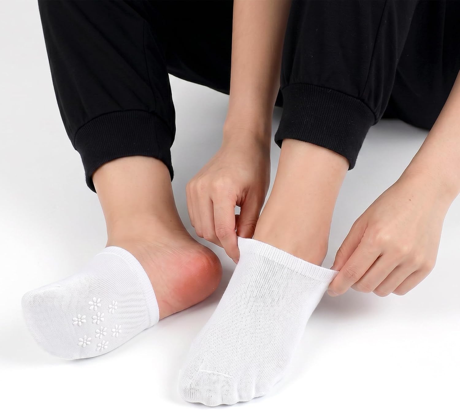 3 Pairs Toe Socks for Women, Mule Socks & Toe-Socks for Heels–No Show Liners Toe Covers Soft Breathable