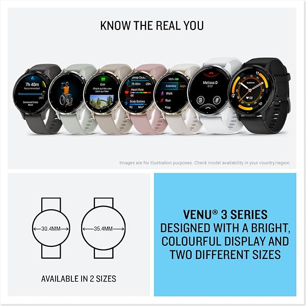 Garmin Venu 3S GPS Smartwatch, 41 mm, AMOLED, French Grey - 5