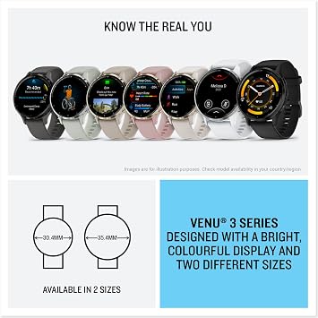 Garmin Venu 3S GPS Smartwatch, 41 mm, AMOLED, French Grey