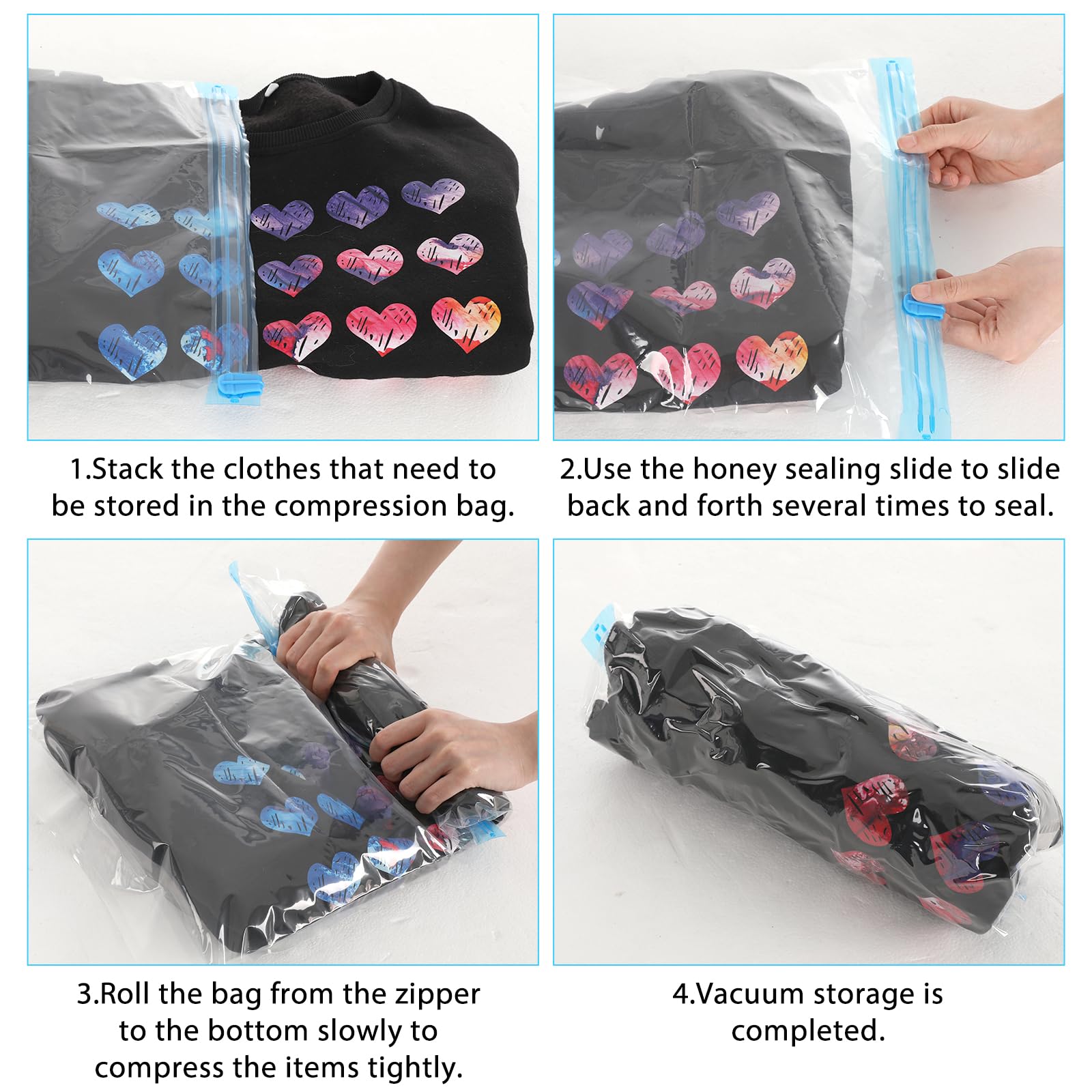 Compression Bags Small Vacuum Seal Bags Small Vacuum Storage Bags