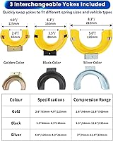 Vista 3 de Kit de compresor de resorte de puntal Macpherson ATPEAM Universal, juego de herramientas intercambiables para horquilla y bobina