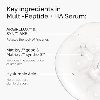 The Ordinary Multi-Peptide Serum Duo, Anti-Aging Skin Care Set for Face and Eye Support, Multi-Peptide + Hyaluronic Acid and Eye Serum