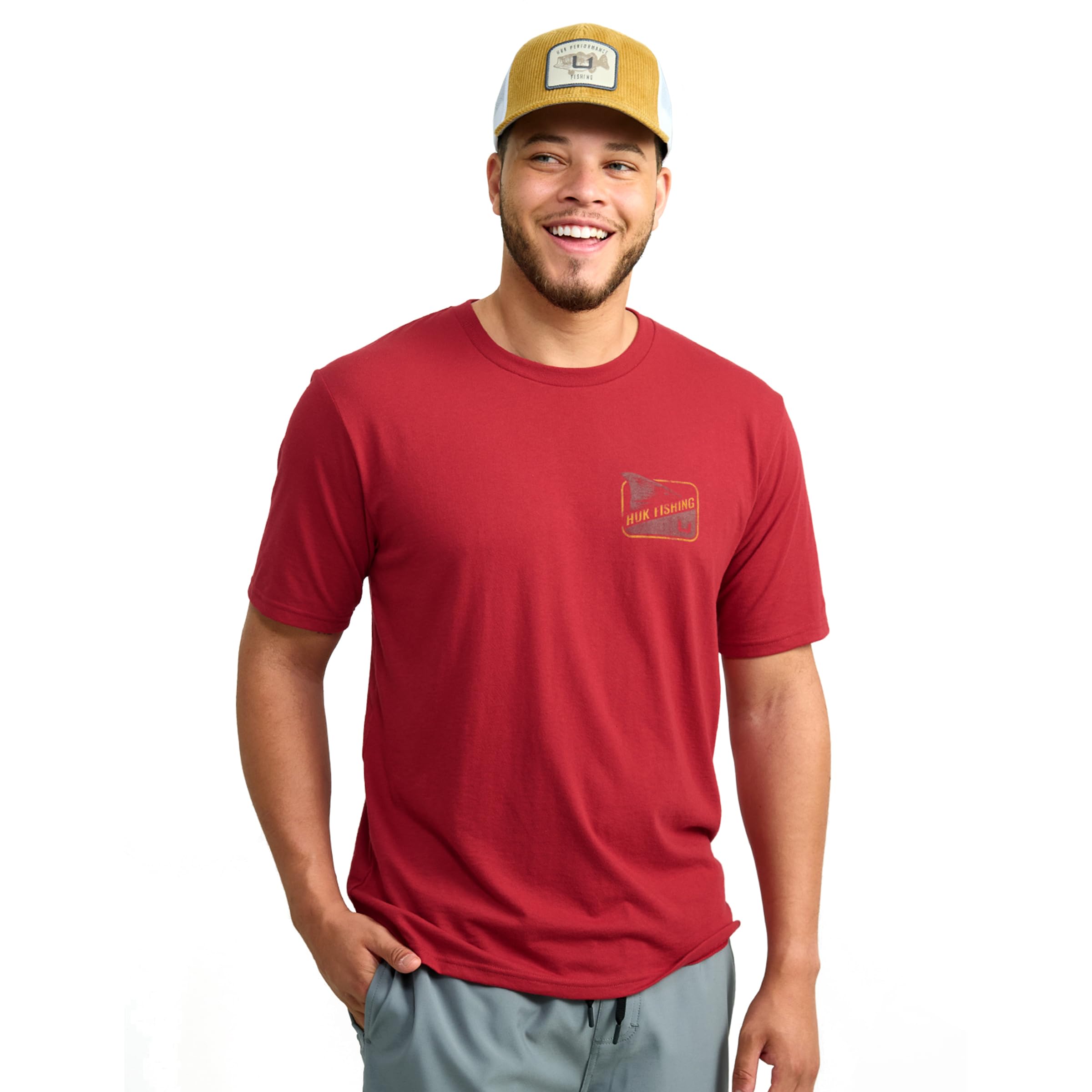 HUK Kids Performance Fishing Logo Tee, Short Sleeve T-Shirt for Kids