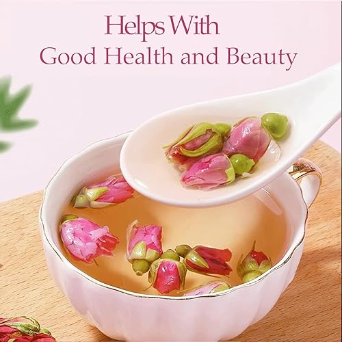 Miniatura 9 de Té Rose Bud - Té de rosa roja seca, té de rosas MQUPIN 100% natural de flores puras, cogollos comestibles, té culinario de grado alimenticio rojo