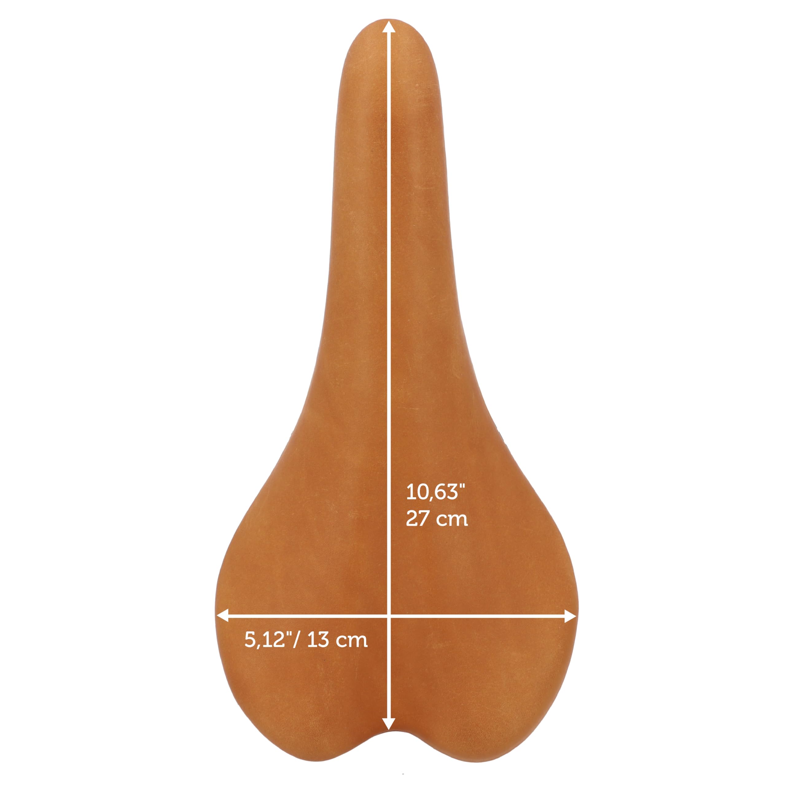 Gusti Fahrradsattel Leder - Geraint T. Fahrradsattel Ledersattel weich Sattel Fahrrad Rennrad Echtes Leder (Haselnuss 2)