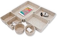 Vista 9 de Welaxy Bandejas organizadoras de cajones de lujo silenciosas, cajas divisorias de fieltro para almacenamiento de oficina, hogar, decoración