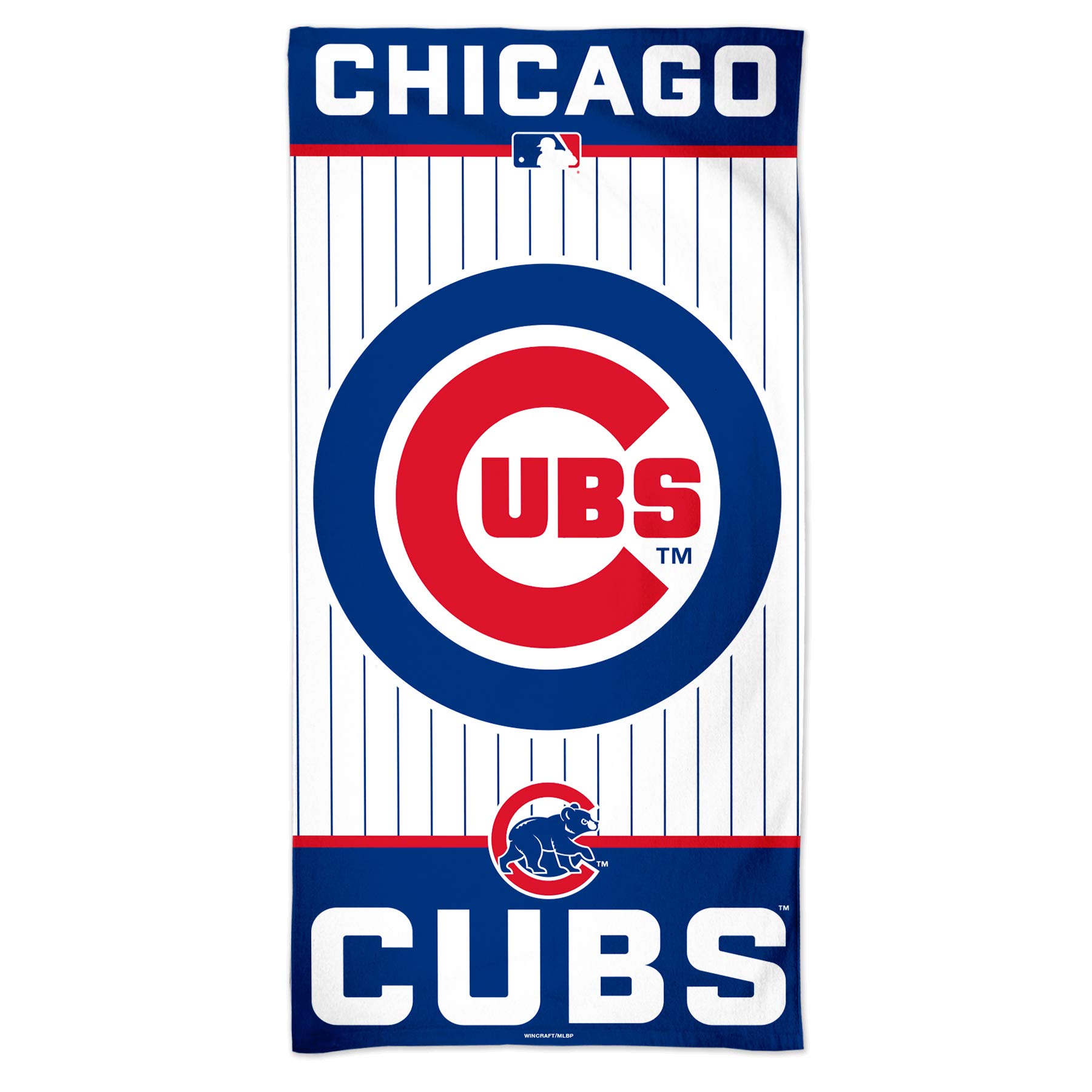 WinCraft MLB Chicago Cubs MLB Chicago Cubs Fiber Beach Towel 9lb 30