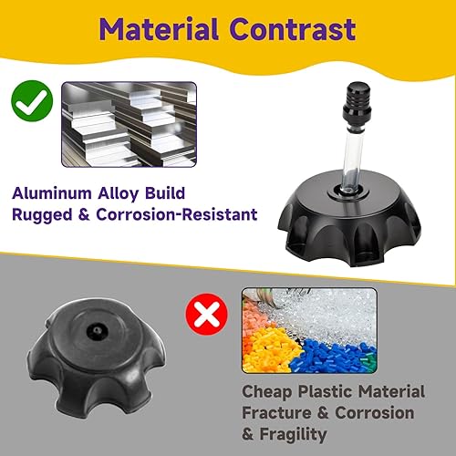 Miniatura 7 de HIAORS Tapón de combustible para bicicleta de tierra y manguera de ventilación de repuesto para 50cc 70cc 125cc 140cc 150cc 160cc SSR110 SSR125