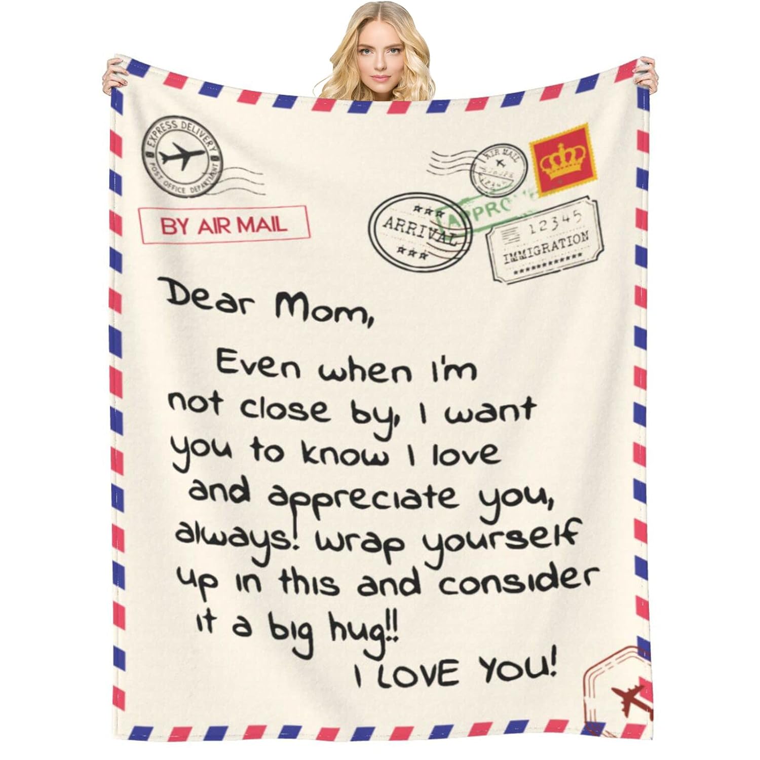 Soft Throw Blanket Gift for Mom