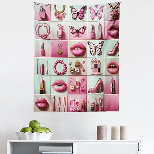 Miniatura 461 de Ambesonne Tapiz gótico, patio con hiedra encantada en la puerta antigua al bosque, colgante de pared ancho para dormitorio, sala de estar, 2-Verde