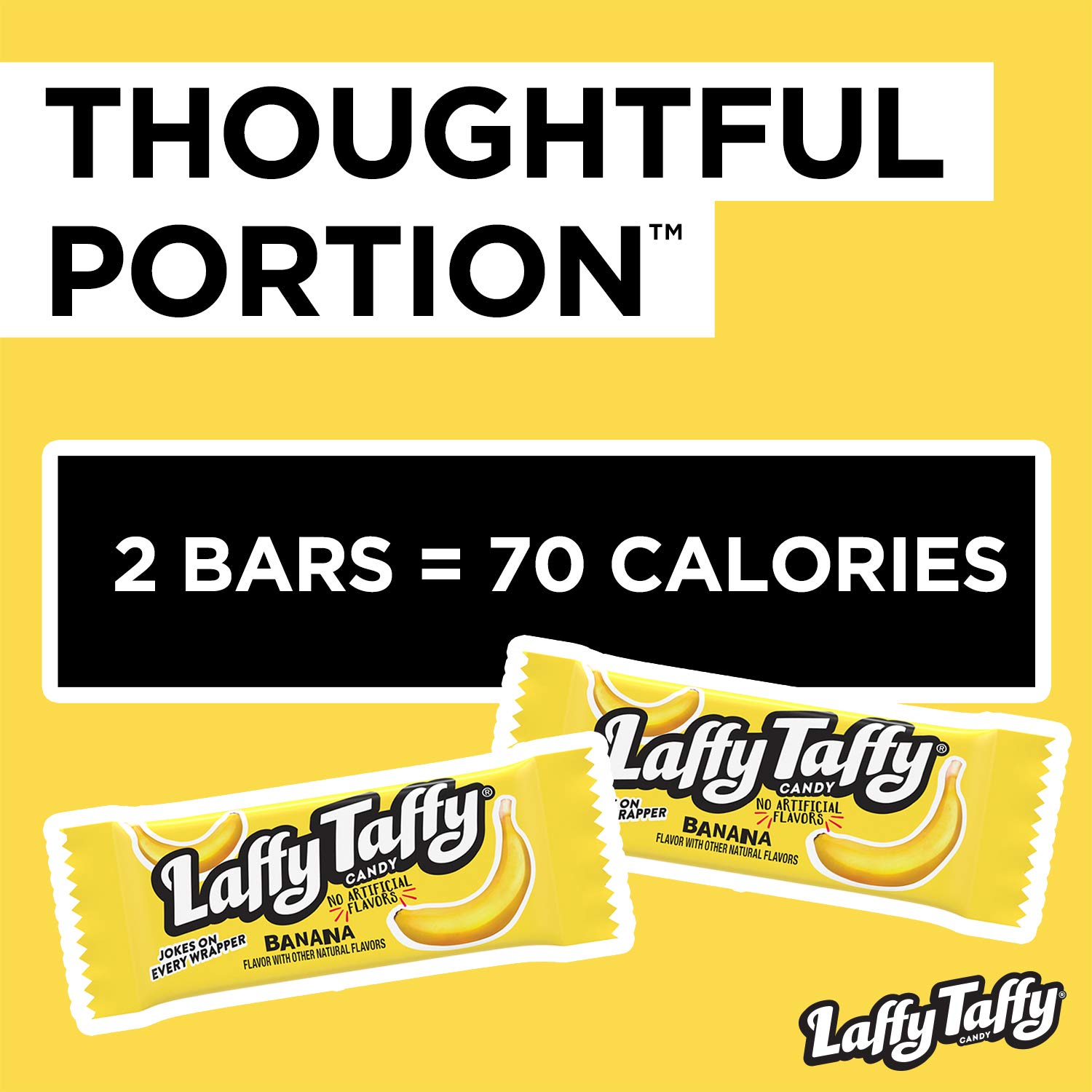 Laffy Taffy Candy Jar, Banana, 145 Count : Taffy Candy : Grocery & Gourmet Food