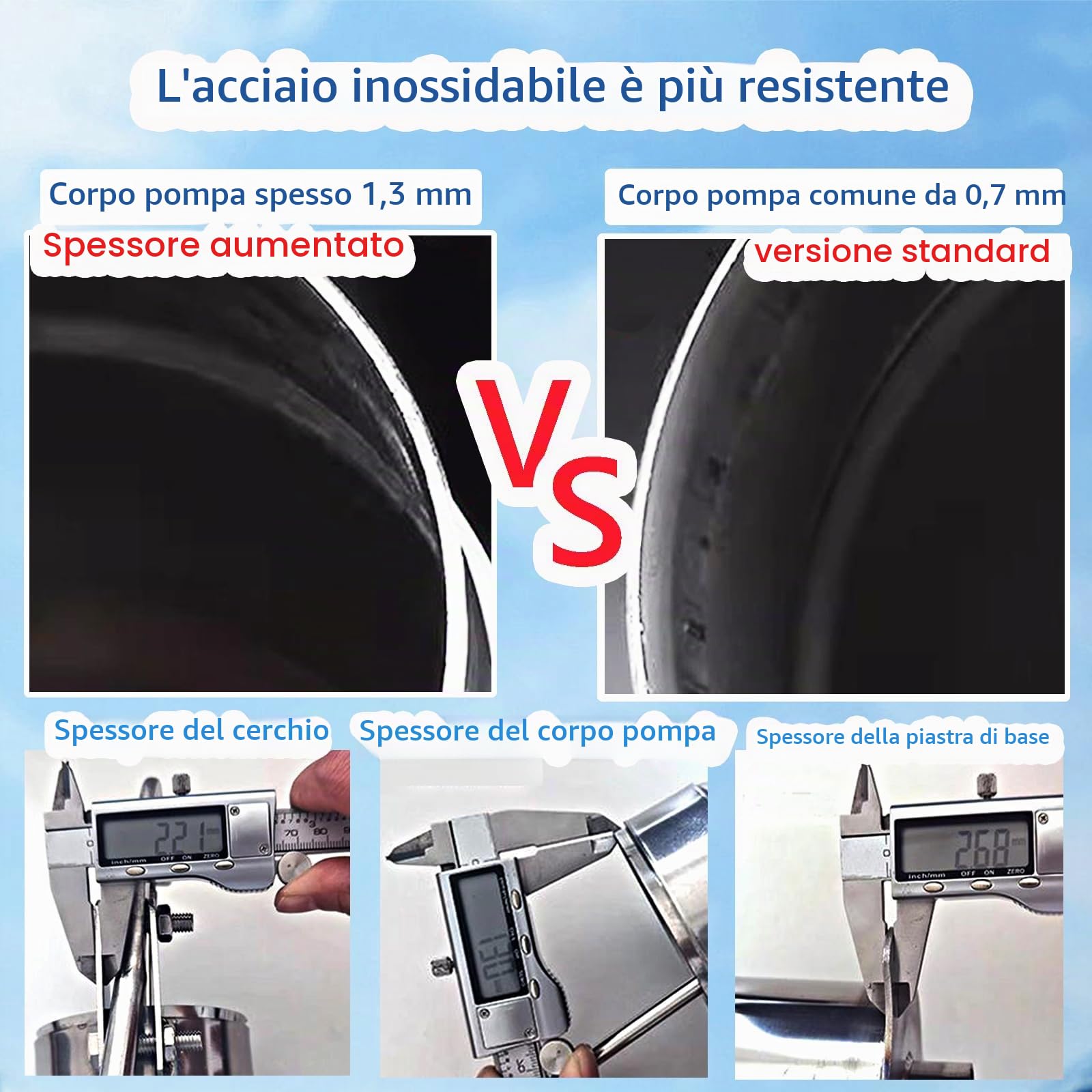 Pompa manuale da pozzo, pompa per pozzo a mano, pompa a mano profonda in acciaio inox, pompa per pompa di aspirazione dell'acqua di pozzo Groundwate per giardino, cortile, fattoria industriale,