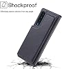 Anrek FUJITSU Arrows NX9 docomo F-52A Case, Notebook-type, Wallet Type, New Type, Waterproof, Shock-absorbing, Lightweight, Multi-functional, Fall Protection, Notebook Type Case Black Arrows nx9
