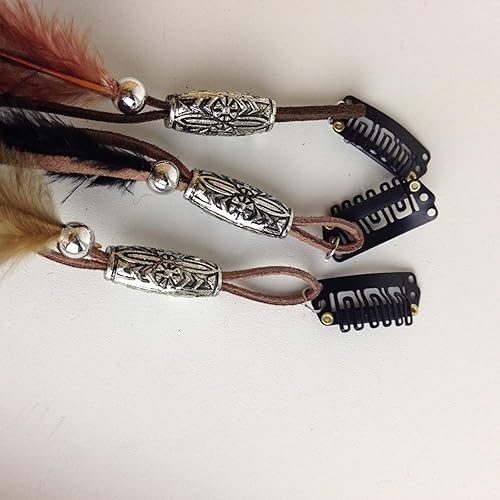 Miniatura 7 de 6 pinzas para el pelo de plumas, hippie, indio, bohemio, pasadores con borlas, pasadores bohemios, horquillas para el cabello, horquillas para el