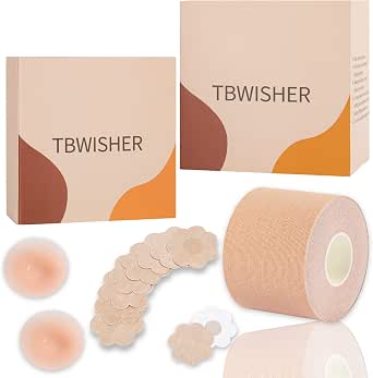 Boob Tape for Breast Lift Boobytape -Sticky Body Tape for Push up & Waterproof Bob Tape Beige