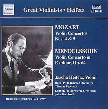 Mendelssohn   Violin Concertos.    Ｌ Mendelssohn: Violin Concerto in E Minor, MWV O 14, Op. 64