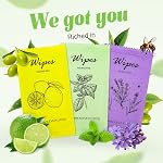 Individual Hand Wipes Wet Wipes Travel Size,Wet Wipes Individually Wrapped Bulk Cleansing Travel Size Wipes for Wedding Travel Restaurant Barbecue(60) | 60PCS Bulk Cleansing Travel Size Wipes for Wedding Travel Restaurant Barbecue(Mint,Lemon,Lavender