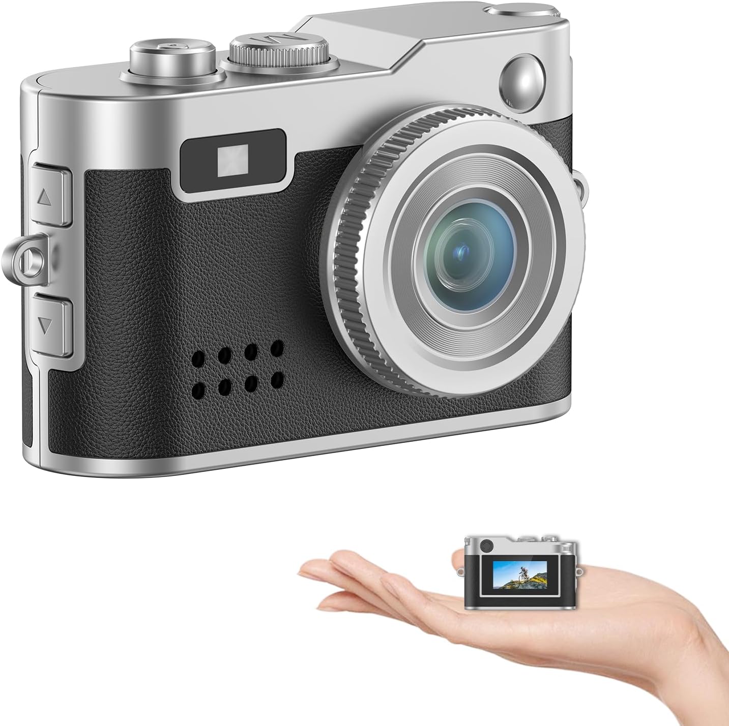 Mini Keychain Camera, 1080P HD Retro Camcorder with 0.96" Screen, 32GB Card Included, Graduation Gifts for Teen Boys and Girls, Birthday Gifts for Man and Woman, (Black)