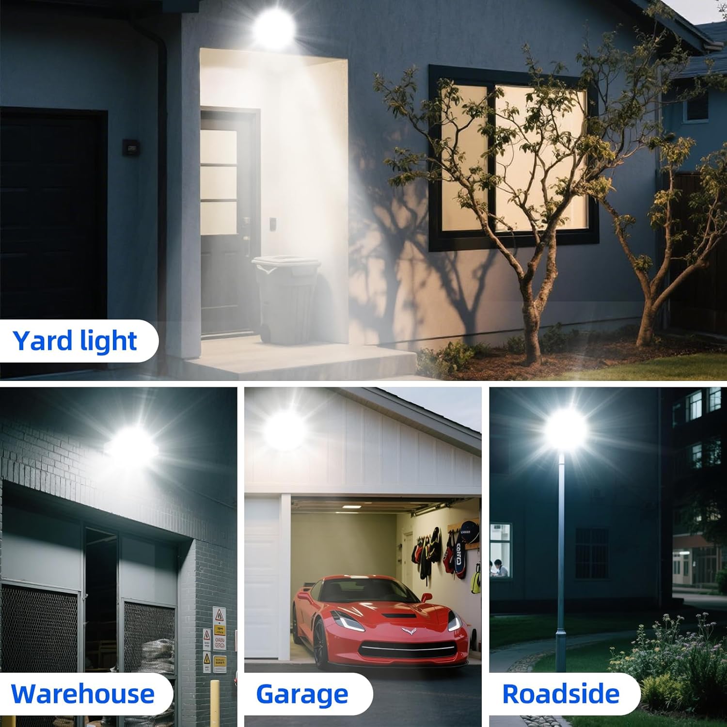 LED Barn Light 100W 13000LM Dusk to Dawn Outdoor Lighting with Photocell, 5000K Daylight Yard Lights, Adjustable Angle Daylight, IP65 Waterproof Street Lights for Garage Warehouse Yard