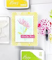 Vista 2 de Hero Arts CM262 Hero Florals Mum Stem - Sellos rectangulares de plástico transparente decorativos de 3 x 4 pulgadas