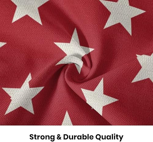 Miniatura 7 de AEIOAE Juego de 2 fundas de almohada decorativas para el 4 de julio, 16 x 16 pulgadas, diseño de estrellas rojas del Día de la Independencia, fundas