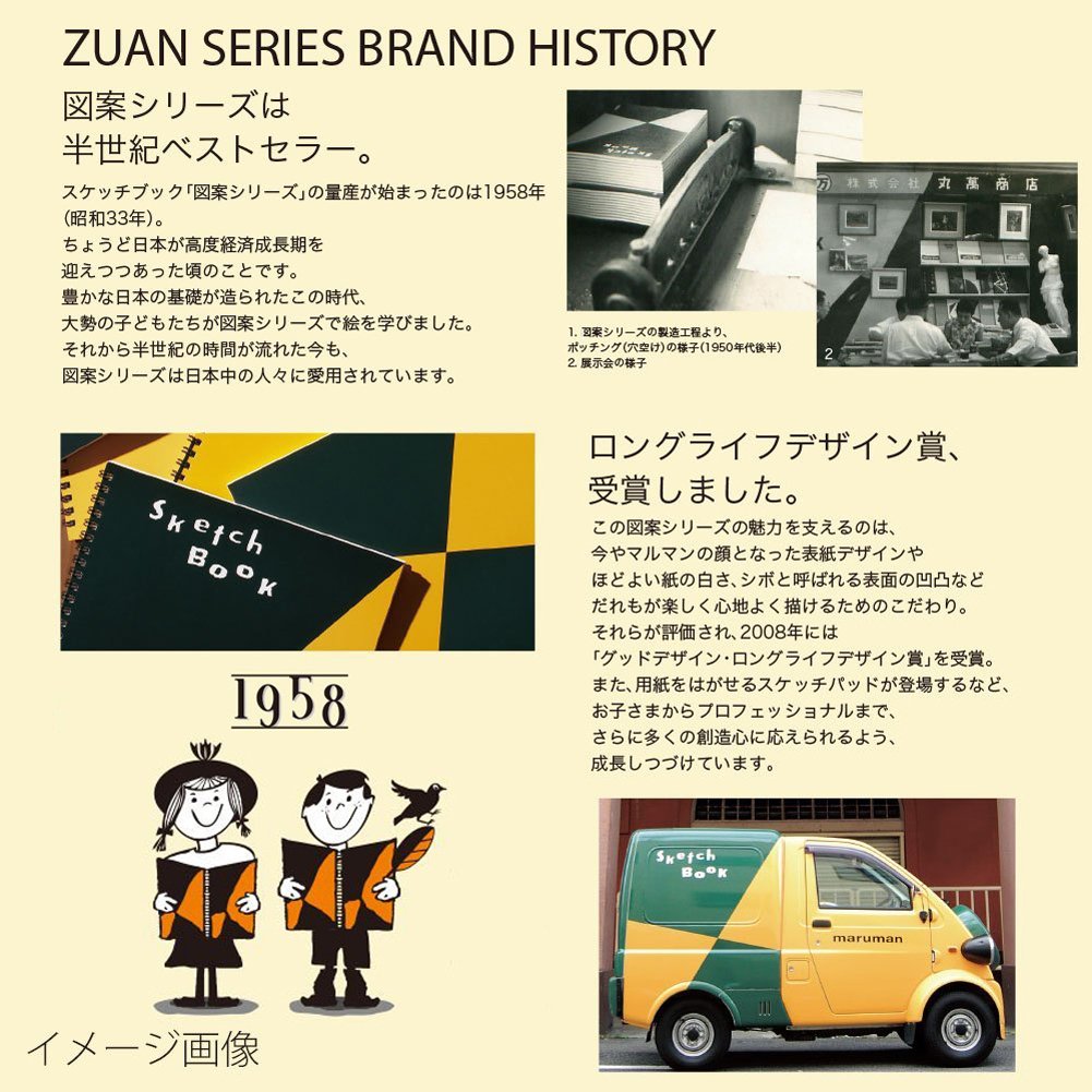 Maruman Sketchbook Design Series B5 Drawing Paper S140 Pack of 10