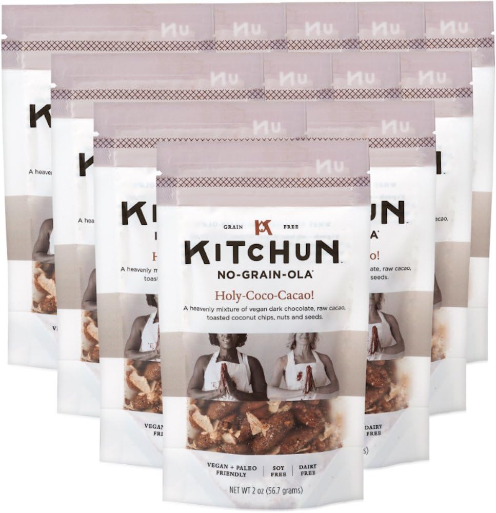 KITCHUN No-Grain-Ola, Holy Coco Cacao!, 2 Ounce (Pack of 12)