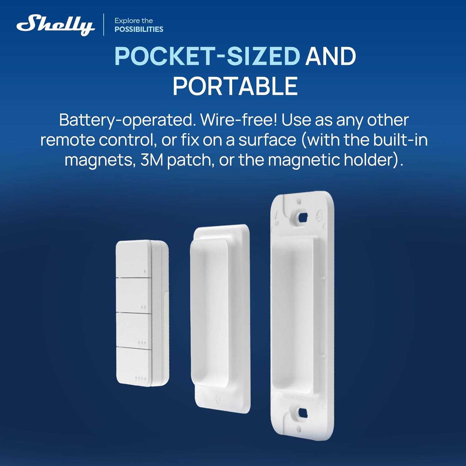 Shelly BLU RC Button 4 ZB, Smart Bluetooth & Zigbee-operated 4 Button Remote Controller, Home Automation, Multi-Click, Magnetic Holder, Wire-Free, Garage Door Opener, Lights Control, Scene Control 5 71DIjAUDedL. AC SL1500