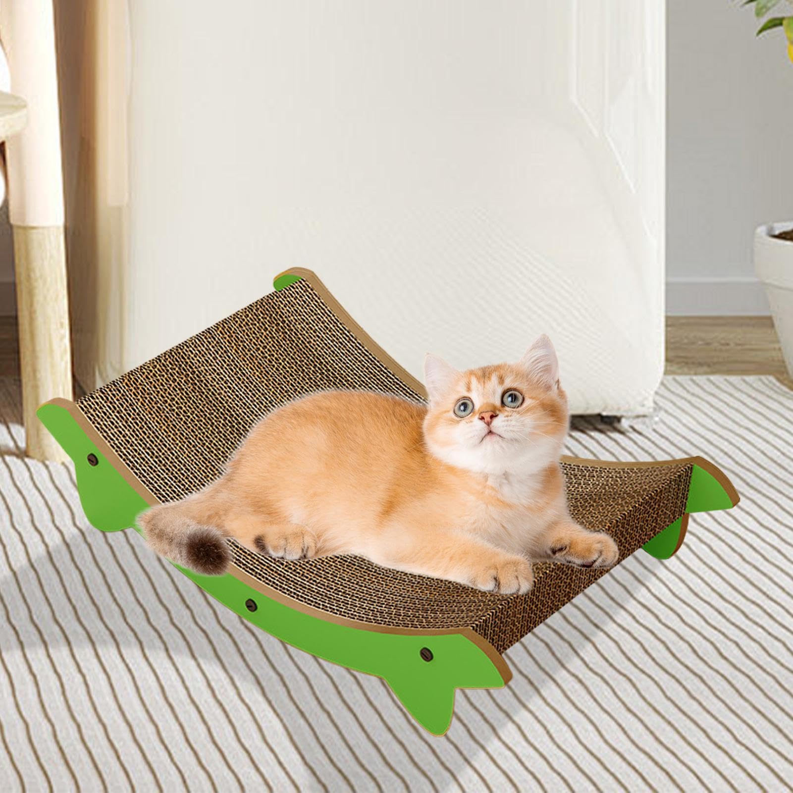 Alfombrillas para Rascar Gatos Rascador para Gatos con Base | Accesorios Para Mascotas Protección Para Muebles Contra Arañazos En Alfombra Sofá Pared Puerta Juego Interior Contra