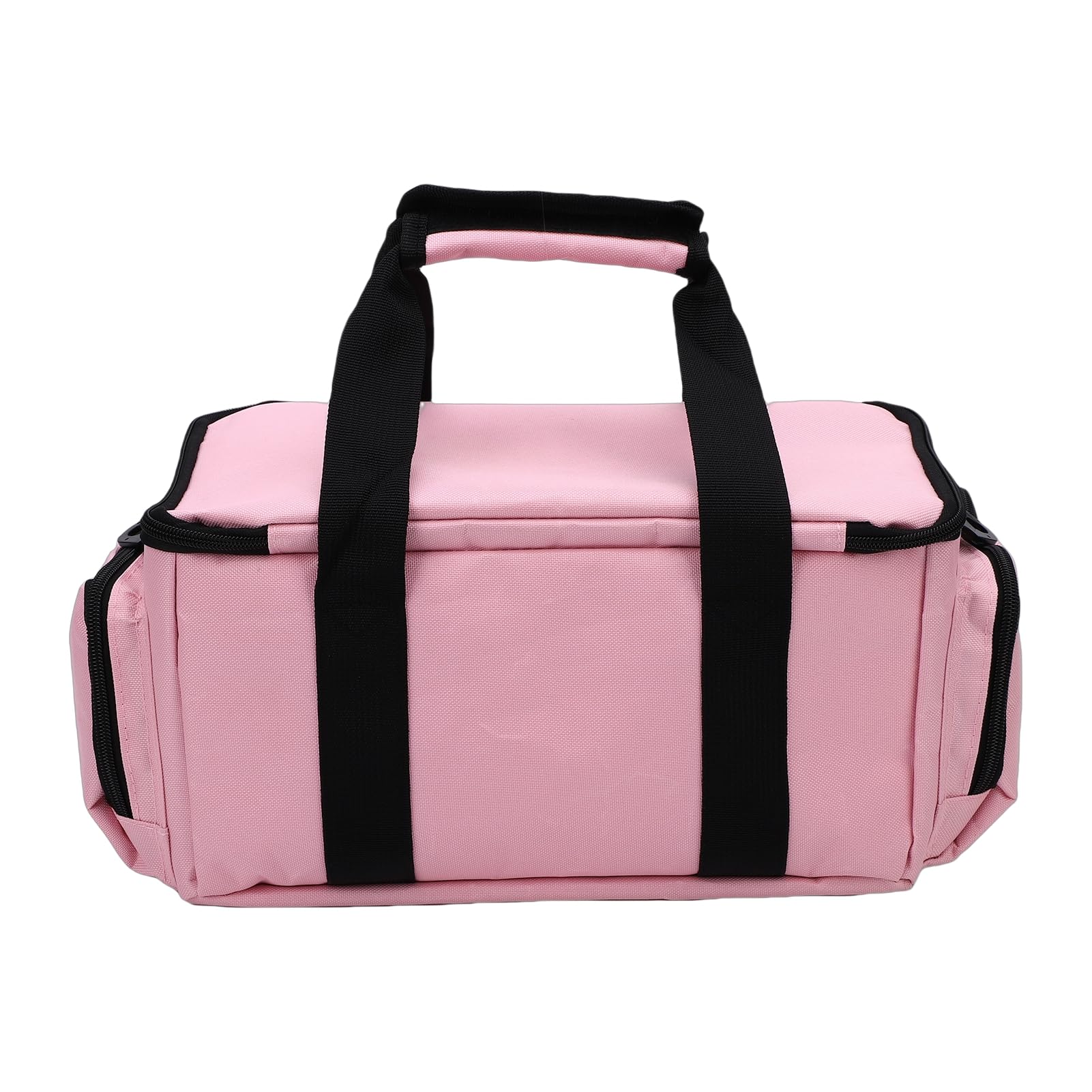 Sac à Outils Rose 33cm, Ouverture Large Nylon Léger | Compartiments Multi-usages pour Outils, Accès Rapide sans Fouiller, Bandoulière Réglable Confortable, Pour Électriciens et Pr