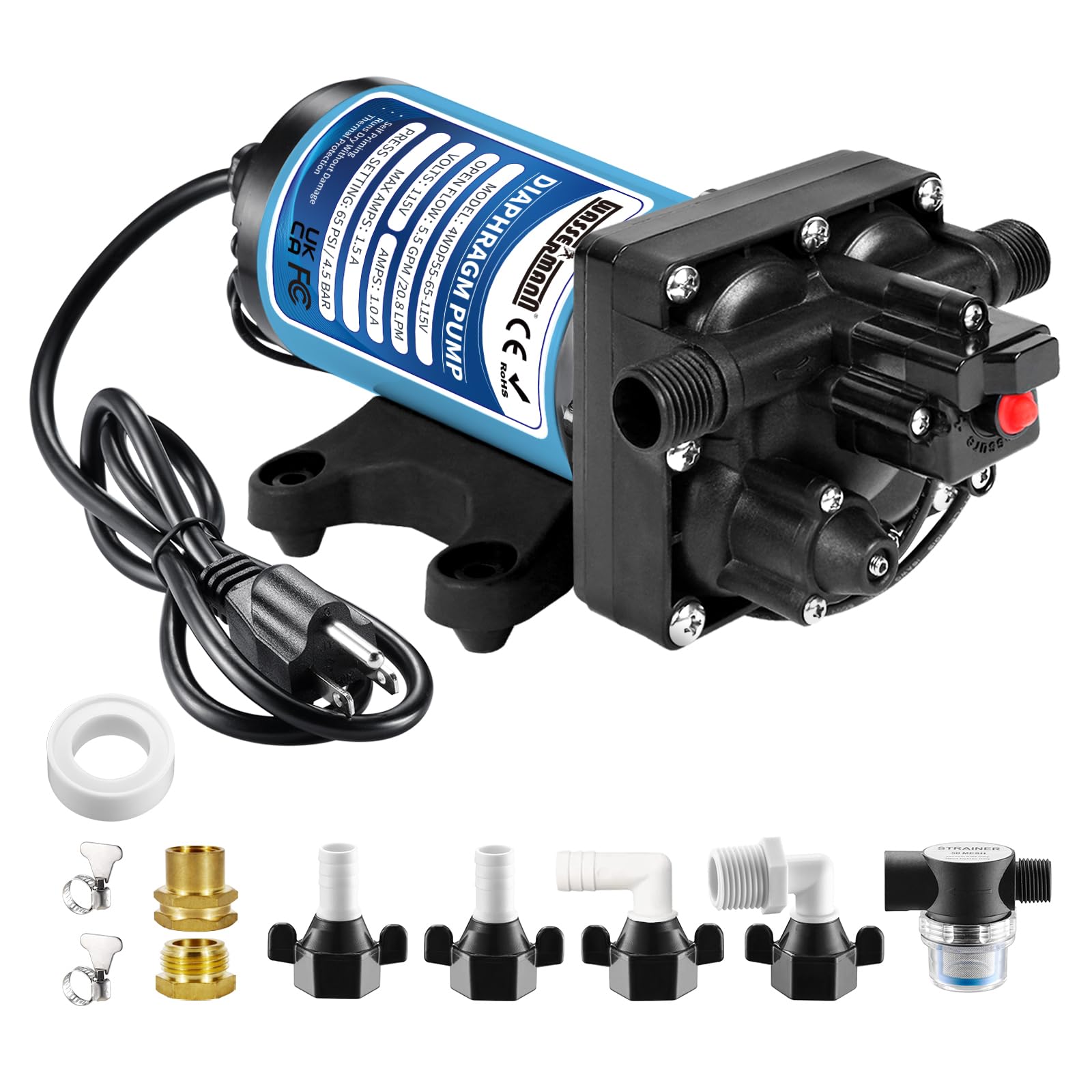 WASSERMANN 110V AC Water Pressure Booster Pump