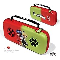 Vista 5 de Limited Edition Official Miraculous EVA Hard Shell Protective Travel Carrying Case Officially Licensed - For Nintendo Switch OLED ModelNintendo