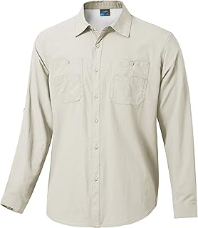 Willit Men's Quick Dry Sun Shirt UPF 50+ Long Sleeve Sun Protection UV Shirts SPF Hiking Fishing Shirts