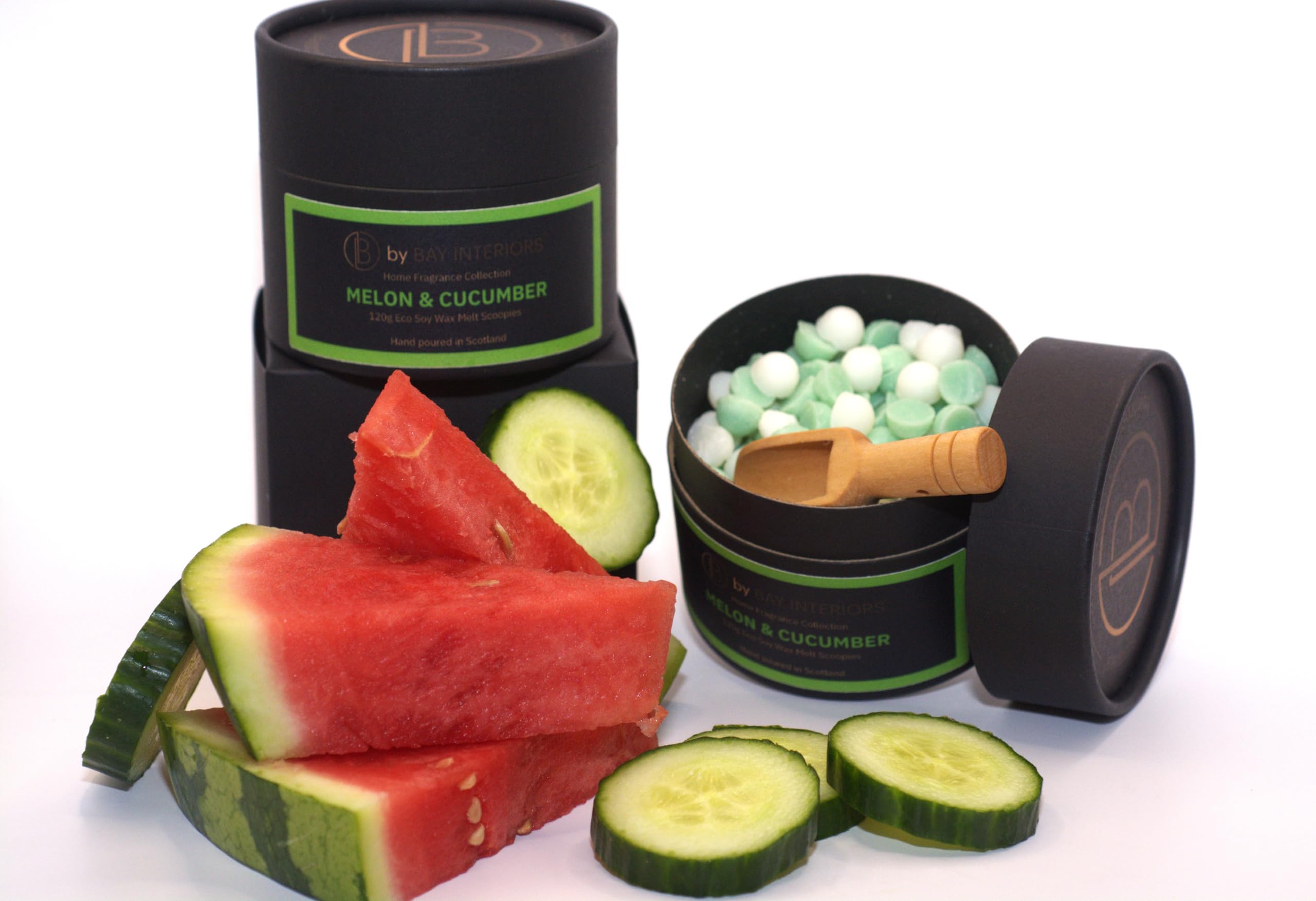 Scoopies Eco Soy Wax Scoopable Melts Highly Scented Vegan No Plastic 120g by Bay Interiors (Melon & Cucumber) - Image 3