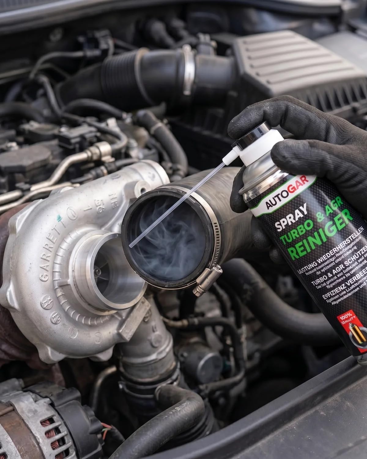 Turbo & AGR Reiniger Spray 400 ml I Ansaugtrakt Reiniger für Diesel I AGR-Ventil & Turbolader von Ruß und Ölkohle befreien I Einfache Anwendung für Werkstatt & DIY