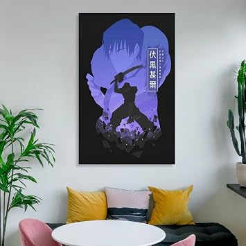 SRAML Toji Fushiguro Wall Art Canvas Wall Art Poster Decorative Bedroom Modern Home Print Picture Artworks Posters 24x36inch(60x90cm)